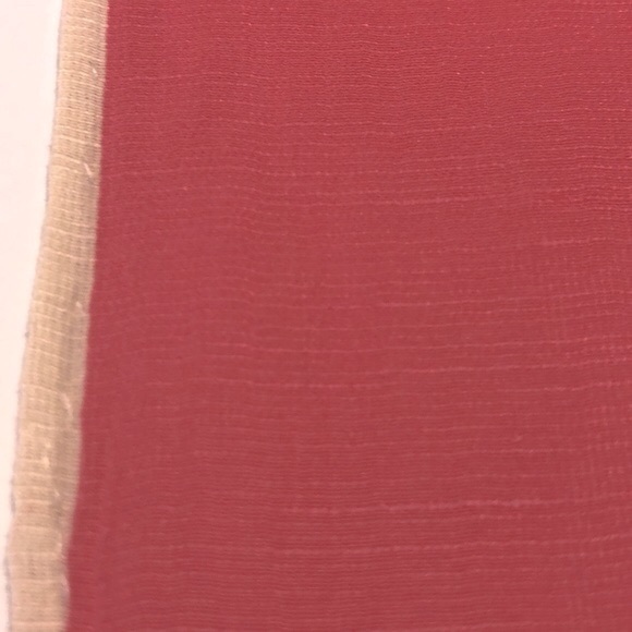 Paul Stuart Pocket Square - Coral / Cream - Picture 3 of 9